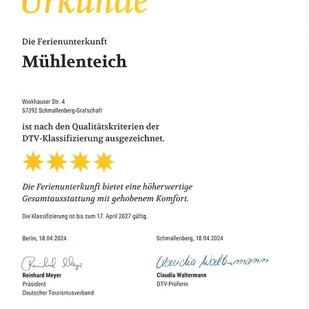 Ruebenkaempers Apartment Schmallenberg